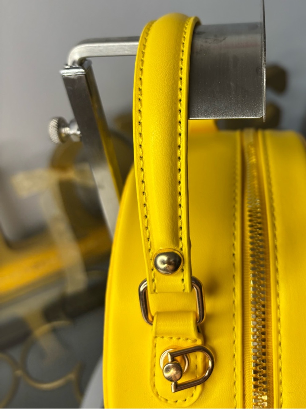 Yellow Citrus Round Crossbody Bag - Picture 9 of 12